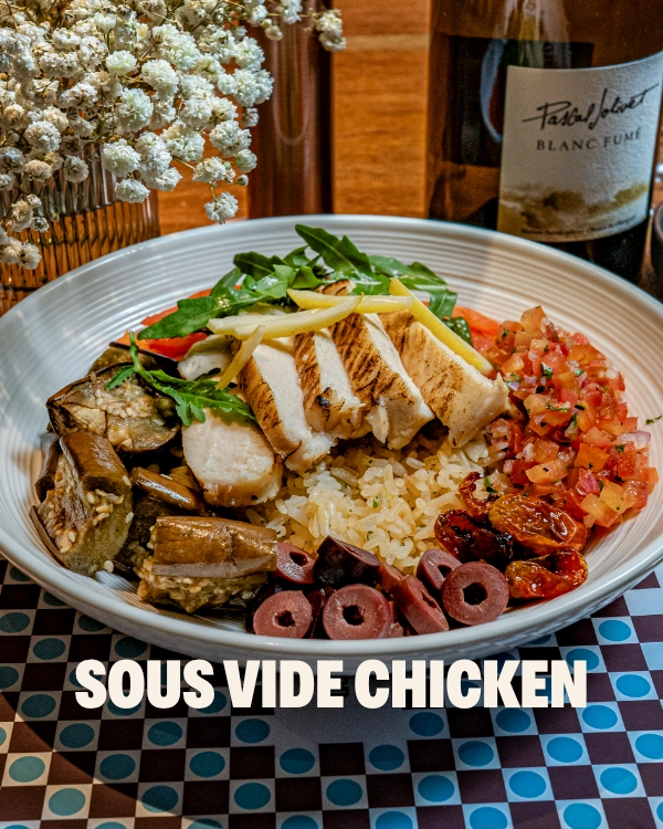 Sous Vide Chicken Rice Bowl