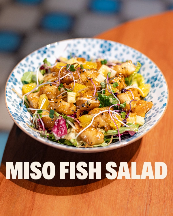 Crispy Miso Fish Salad